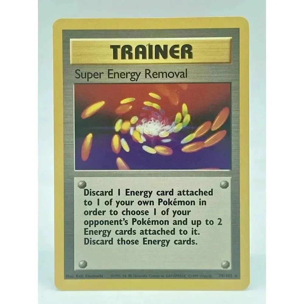 Unlimited Base Super Energy Removal Rare 79/102 Pokemon WOTC Vintage 1999 LP